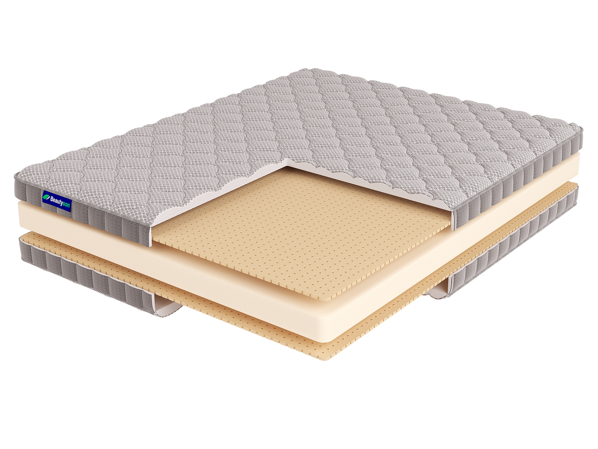Матрас FOAM HARD 14 Latex Double 200x200 19070 умеренно-жесткий высотой 16 см